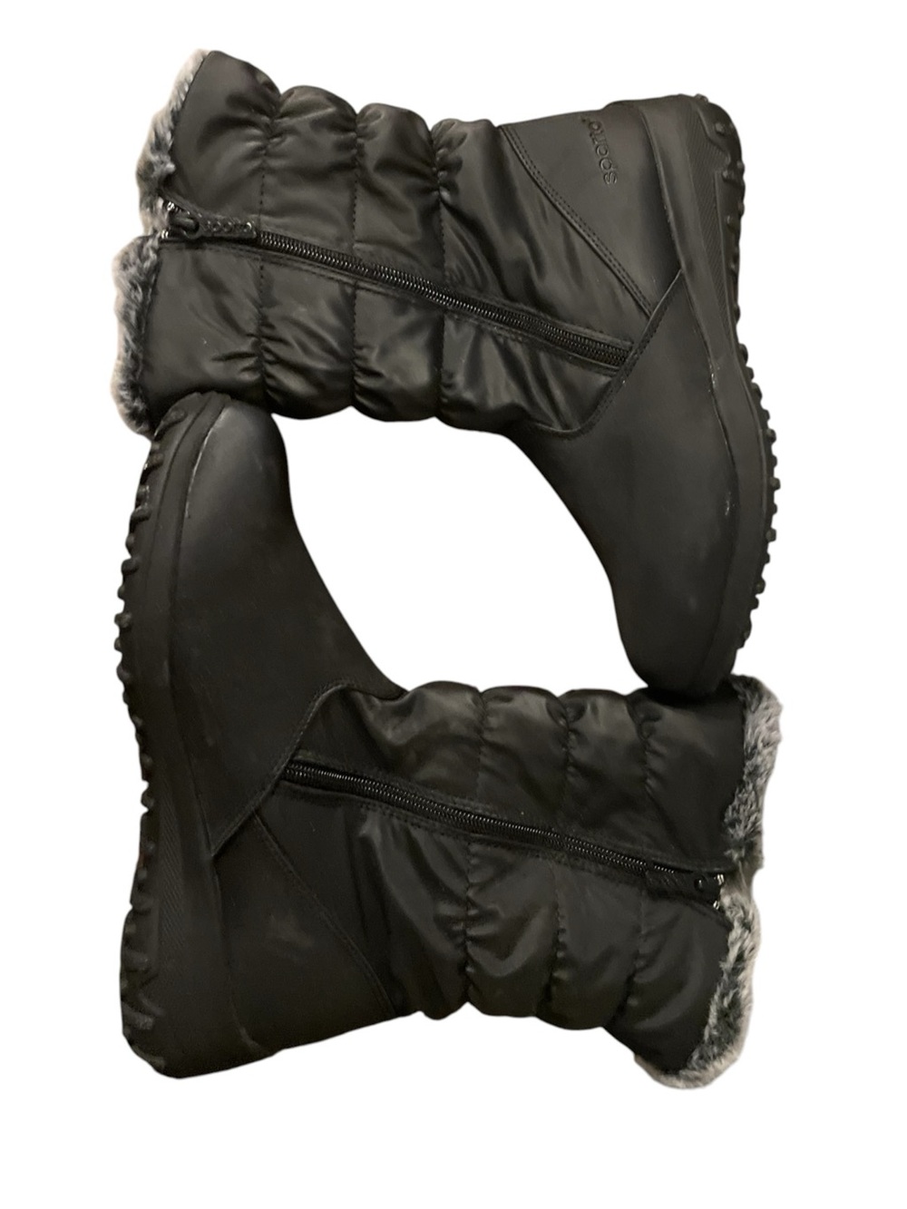 I1 - Size 9 Thinsulate Black Fur-Lined Winter Boots - Women waterproof